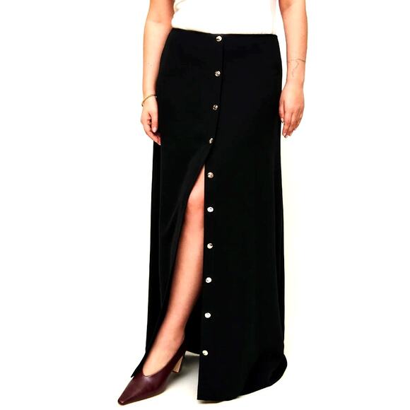 Reformation Dresses & Skirts - Reformation Women's Pitch Black Andi Low Rise Maxi Skirt Size 0